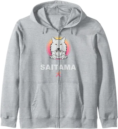 Vista 3 de Saitama Inu Coin Crypto Token Cryptocurrency Wallet Saitama Zip Hoodie