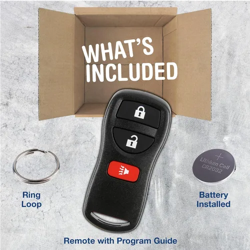 Vista 3 de KeylessOption Llavero para Nissan Titan Rogue Infiniti Remote 2002 2003 2004 2005 2006 2007 2008 2009 2010 2011 2012 2013 2014 2015 2016 2017, 3