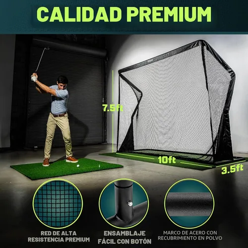 Vista 3 de GoSports Golf Net Elite - Steel Frame Practice Golf Hitting Nets
