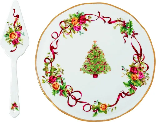 Vista 13 de Juego de taza y platillo de té, diseño de rosas del campo, Juego de 5 cubiertos de mesa