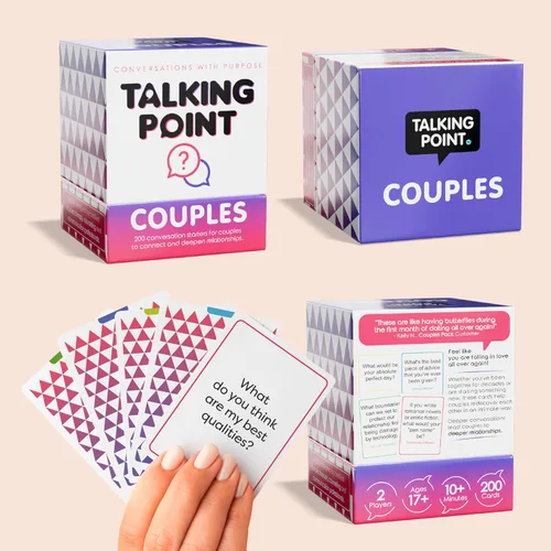 Vista 9 de TALKING POINT CARDS Profundiza tu conexión con 200 tarjetas de conversación divertidas y atractivas para parejas. Construye intimidad, fortalece tu