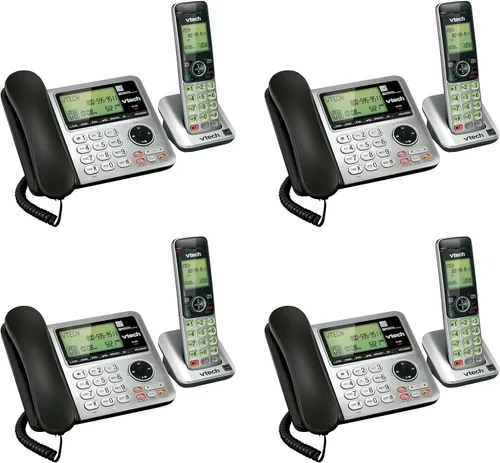 Vista 2 de Auricular para teléfono fijo CS6609 dect_6.0 1, de VTech, Plateado/Negro