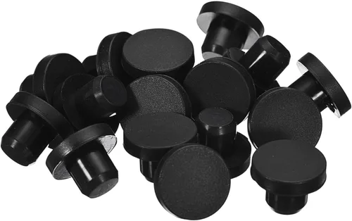 Vista 38 de uxcell 16 Piezas de Tapones de Goma Negros, 2.7mm para Agujeros de Enchufe de 2-2.5mm/0.08-0.1