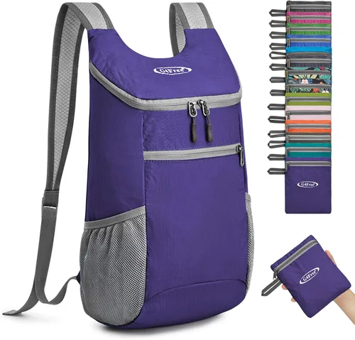 Vista 20 de G4Free, mochila pequeña y plegable, liviana y casual, para ir de camping o para exteriores, para adultos y niños (11 L)