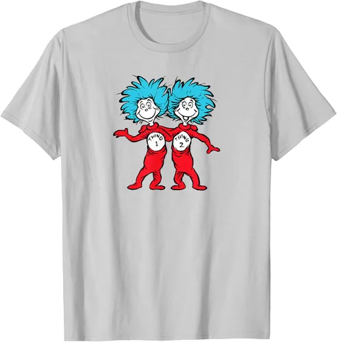 Vista 77 de Dr. Seuss Thing 1 Thing 2 Buddies - Camiseta Negro