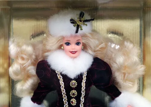 Vista 3 de Mattel Felices Fiestas Barbie Navidad 1996