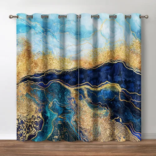 Vista 22 de Jekeno Cortinas opacas con palmeras oceánicas, playa, cielo, sol, decoración de paisaje marino para dormitorio, sala de estar, cortinas de ventana