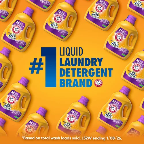 Vista 2 de ARM & HAMMER Plus OxiClean con Odor Blasters - Detergente líquido para ropa