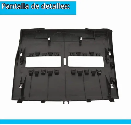 Vista 4 de Marco de ventilación central superior frontal para salpicadero, bisel central, marco de ventilación para salpicadero, color negro, 68414-ED50C