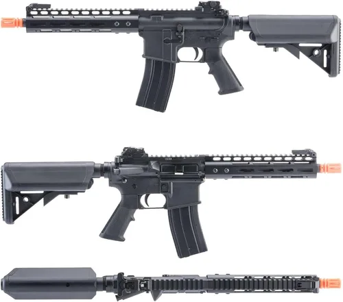 Vista 3 de Evike Airsoft - Matrix M4 GBB M4-Style Gas Blowback Airsoft Rifle con sistema WA reforzado (Modelo: MLOK 9")