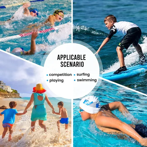 Vista 4 de FitsT4 - Traje de baño deportivo para niños y jóvenes, traje de baño competitivo de secado rápido, pantalones cortos de natación atléticos