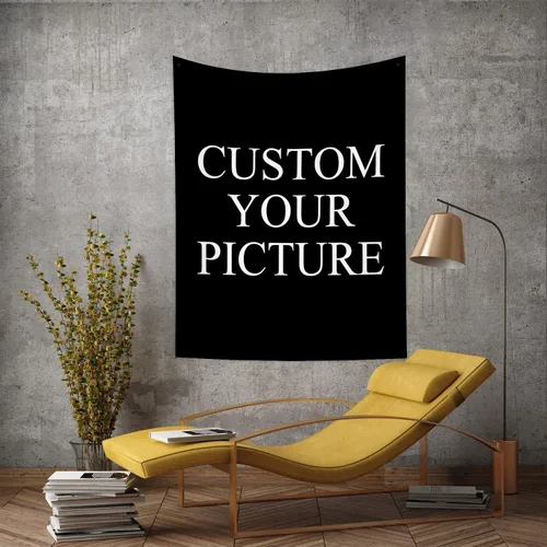 Vista 24 de Canessioa Tapiz personalizado para cargar imágenes personalizadas, tapiz personalizado, pancarta, logotipo, diseño de texto, tapiz para colgar