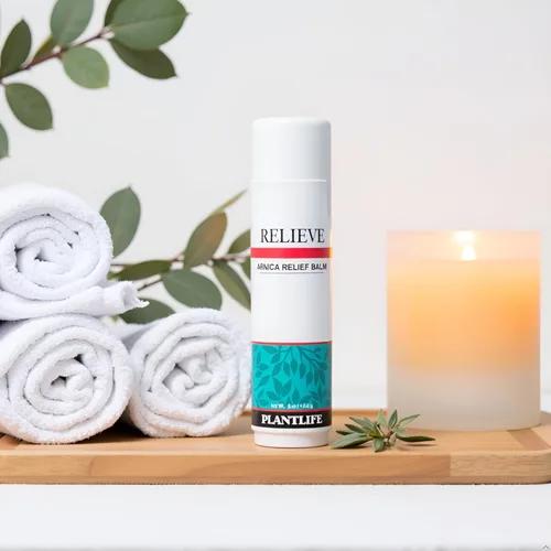 Vista 2 de Plantlife Bálsamo Arnica Relieve – Fabricado con árnica y aceites esenciales 100% puros – Los productos Relieve son una solución homeopática