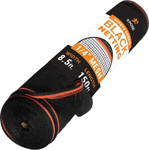 Vista 68 de Xpose Safety Red de seguridad para construcción de Xpose Safety - Rollo de material temporal de 150 pies, malla de 1/4" para cerca de andamio