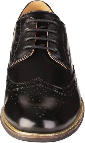Vista 3 de Bruno Moda Italy Men's Prince Classic Modern Formal Oxford Wingtip Lace Up Dress Shoes