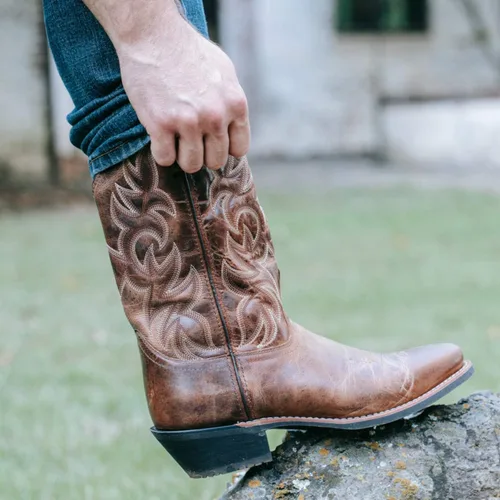 Vista 7 de Botas vaqueras de punta cuadrada para hombre Laredo