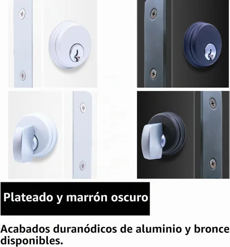 Vista 3 de elox Cilindro con llave de zinc y 1 cilindro de perilla para Adams Rite Commercial Storefront Door Lock a Pair Pack AL