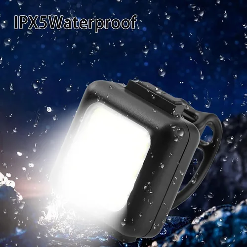 Vista 4 de Juego de luces de bicicleta [3+3 modos], juego de luces recargables para bicicleta ultra brillantes, luces impermeables IPX5 para bicicleta