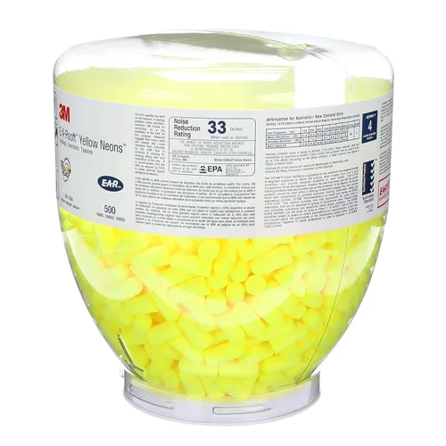 Vista 3 de 3.3 yard ocs1140 oreja suave amarillo Neons tapones para los oídos Recambio (caja de 500)