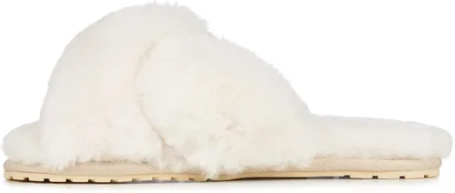 Vista 5 de EMU Australia Mayberry Crystal - Pantuflas de piel de oveja para mujer, talla 6, Natural