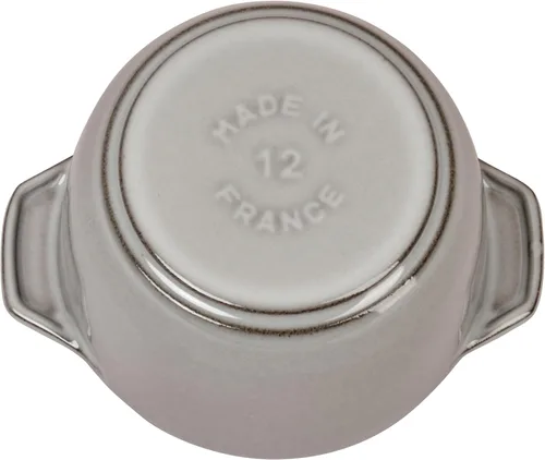 Vista 5 de Staub Horno Petite Francés de hierro fundido, gris grafito Gris (Graphite Grey)
