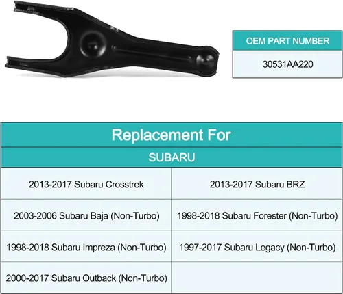 Vista 5 de AULINK 30531AA220 Horquilla de embrague compatible con Subaru Impreza 1998-2018, Legacy 1997-2017, Outback 2000-2017, Forester 1998-2018, Baja