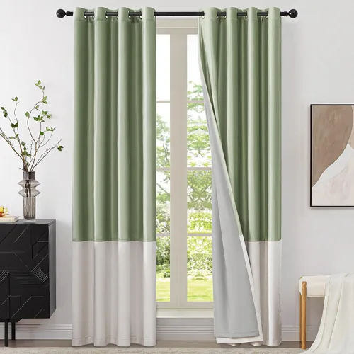 Vista 28 de BULBUL Cortinas de terciopelo 100% opacas negro oro, cortinas modernas con forro de 63 pulgadas de largo, cortinas térmicas con ojales para sala