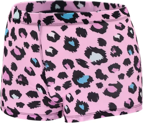 Vista 2 de Rosdeer Pantalones cortos de gimnasia brillantes para niñas de 2 a 14 años