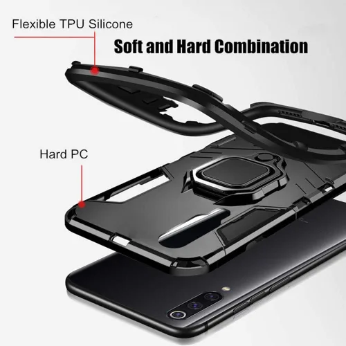 Vista 3 de Funda para Xiaomi Redmi K20 / K20 Pro, híbrida resistente a prueba de golpes Armadura de doble capa Protección Defender Funda trasera para Xiaomi