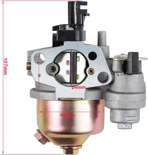 Vista 2 de Carburador Gx160 para Honda GX120 GX160 GX200 5.5HP 6.5 HP motor pequeño, reemplaza # 16100-ZH8-W61, incluye carcasa del filtro de aire con conjunto