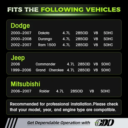 Vista 2 de Kit de cadena de distribución 4.7 con tensor 9-0393SX para Dodge RAM Dakota Durango 1999-2008, Jeep Grand Cherokee Commander, Mitsubishi Raider V8
