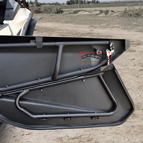 Vista 6 de Pestillos de manija de puerta para Can-Am Maverick X3 X DS RS Turbo R Max 4 puertas 2017-2025 modelos accesorios, 4 manijas de puerta