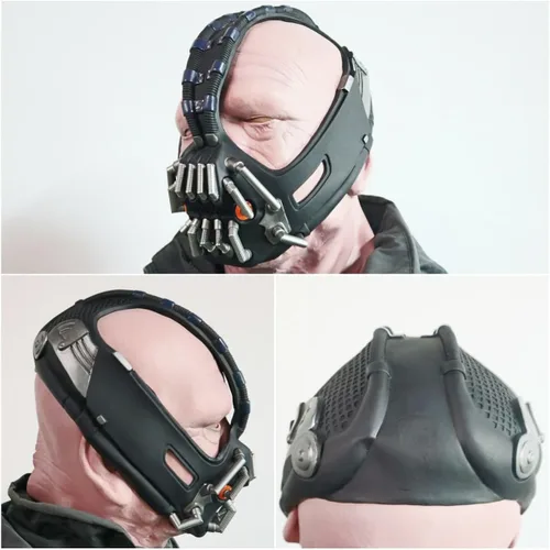Vista 7 de Bane Mask - Máscara para disfraz de Batman