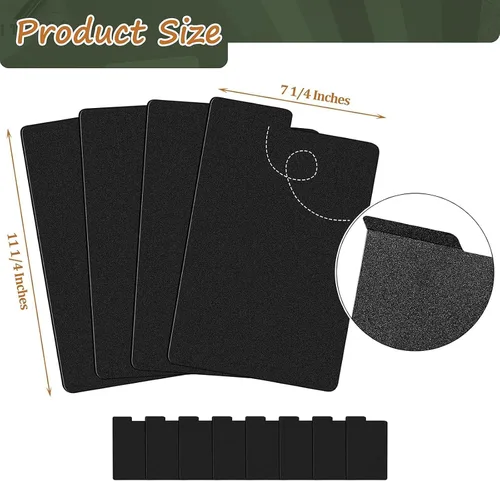 Vista 2 de Lewtemi 30 hojas divisores de cómics para tablas altas, separadores negros para cajas de cómics cortas o largas, cajas de almacenamiento de libros