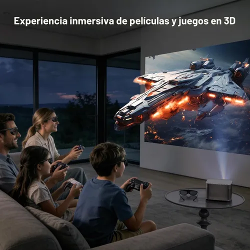 Vista 7 de DLP Link - Lentes 3D ELEPHAS 144Hz recargables para la mayoría de proyectores 3D DLP-Link: Acer, ViewSonic, BenQ Vivitek, Optoma, Panasonic, Dell