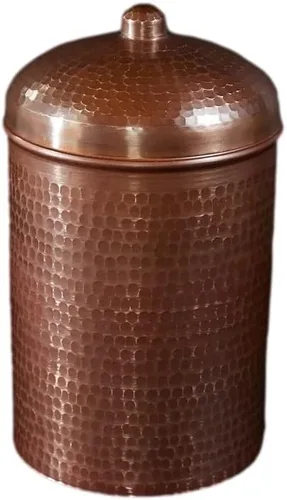 Vista 9 de Sertodo Copper Recipiente de compost de cocina Calibre pesado, martillado a mano, 100% cobre puro Elegante y sostenible
