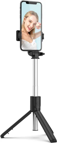 Vista 3 de Tianle Selfie Stick - Trípode extensible para teléfono celular de 30 pulgadas con control remoto inalámbrico y soporte para teléfono, compatible