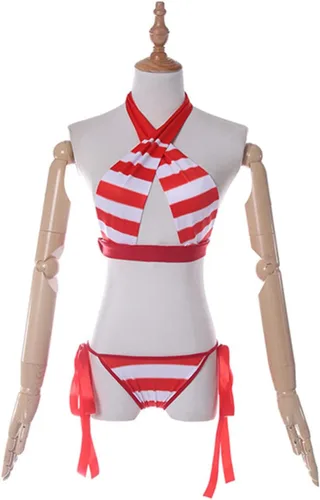 Vista 3 de Weixu Games FGO Fate Grand Order Nero Claudius Cosplay traje sexy bikini traje de baño traje de baño trajes de Halloween