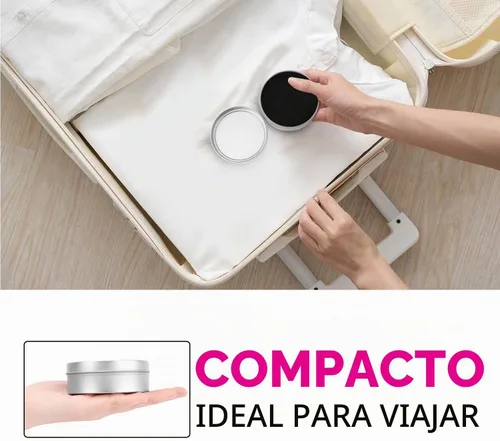 Vista 5 de Luxspire Esponja limpiadora de brochas de maquillaje seco, color plateado