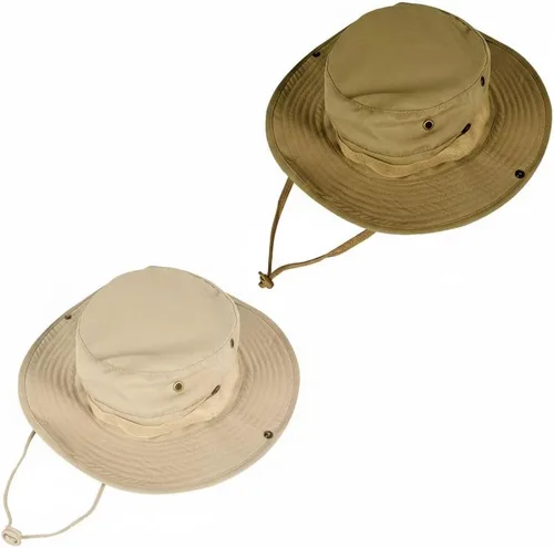Vista 20 de Sombreros de sol para hombres y mujeres, sombrero de cubo UPF 50+, sombrero Boonie plegable, protección UV, senderismo, playa, pesca, safari