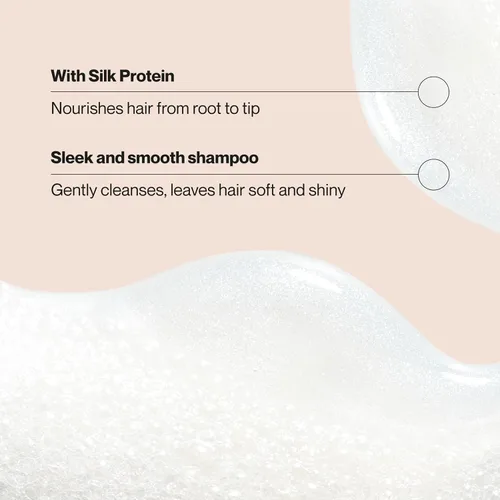 Vista 3 de Suave Silk Protein - Champú suave y elegante para cabello seco e inmanejable, antihumedad + control de encrespamiento 48 horas, mejora el brillo