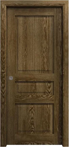 Vista 6 de Puerta corredera de bolsillo de 18 x 84 pulgadas Ego 5012 pintado roble blanco Kit de herrajes para rieles Puerta interior de madera maciza