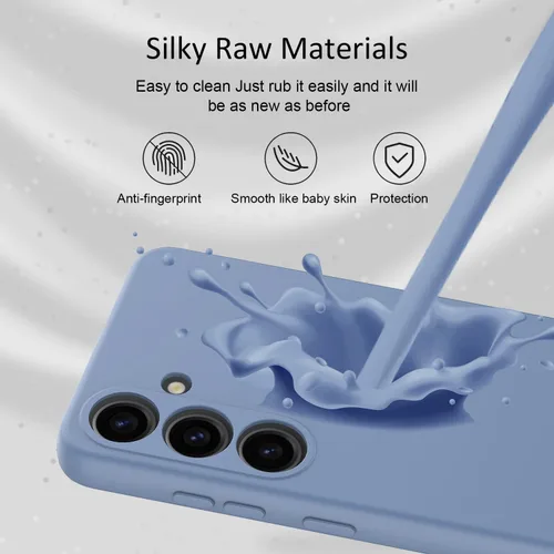 Vista 4 de Funda de silicona para Samsung Galaxy A36, duradera y elegante, probada contra caídas, goma de gel de silicona suave, ajuste delgado, protección a
