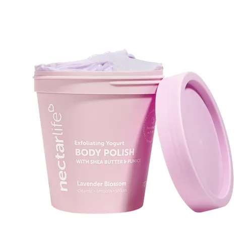 Vista 5 de Nectar Life - Esmalte corporal exfoliante con piedra pómez molida, 5 onzas (batido de frutas)