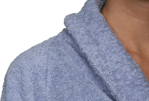 Vista 7 de SUPERIOR Bata de rizo unisex de algodón, batas suaves y absorbentes para hombres y mujeres, accesorios de baño