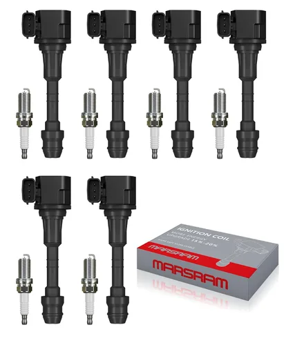 Vista 30 de Marsram Paquete de bobinas de encendido UF549 para 2007 2008 2009 2010 2011 2012 Nissan Altima Versa Sentra Cube NV200 Rogue 2013 2014 2015 Infiniti