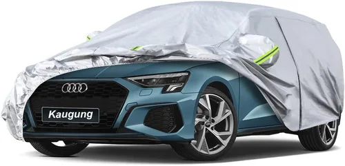 Vista 11 de Kaugung Funda para Coche de Ajuste Personalizado BMW Serie 3 E30 (1982-1994), 7 Capas Resistente al Viento Todo Clima Impermeable Cubierta Exterior