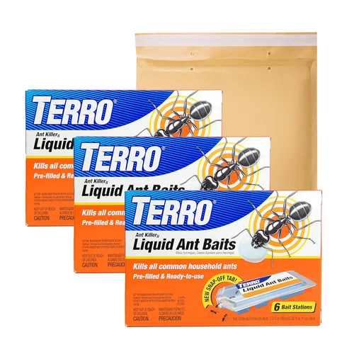 Vista 12 de TERRO T300 cebos líquidos para hormigas, 6 unidades Borax Formula, Kills the Queen & the Entire Colony, Liquid Ant Baits Indoor, Kills Household