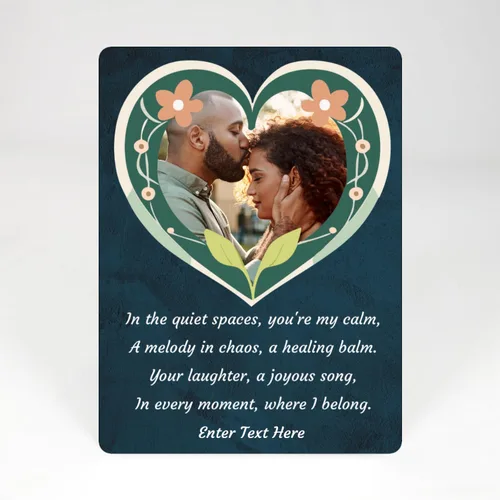Vista 2 de Panel de fotos personalizado, panel de fotos personalizado, regalos de San Valentín, regalos para mujeres, regalos para ella, regalos Corazón floral