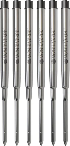 Vista 9 de Monteverde Recambio de bolígrafo de gel sin tapa para adaptarse a bolígrafos Sheaffer, punta fina, negro, 2 por paquete (S422BK)